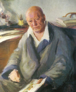 З. М. Ковалевская. Портрет П. П. Бенькова. Ташкент, 1945 год